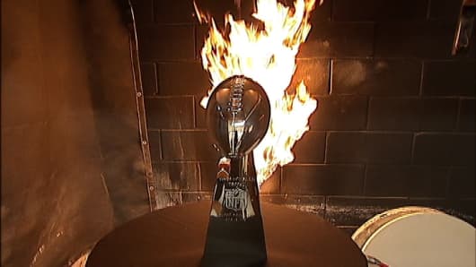 The making of the Super Bowl Trophy by Tiffany's.
